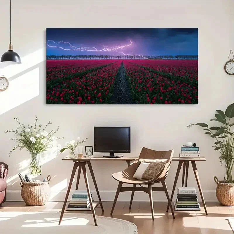 Stunning Natural Scenery Nature Wall Art Canvas Office Home Room Framed 80x45cm