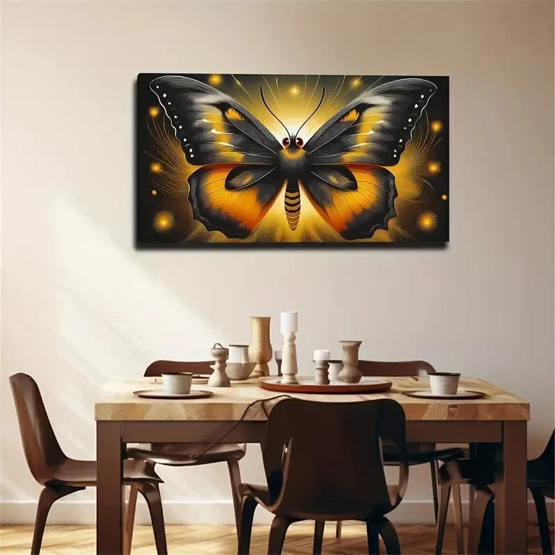 Modern Bohemian Wall Art Canvas Office Home Room Framed 80x45cm