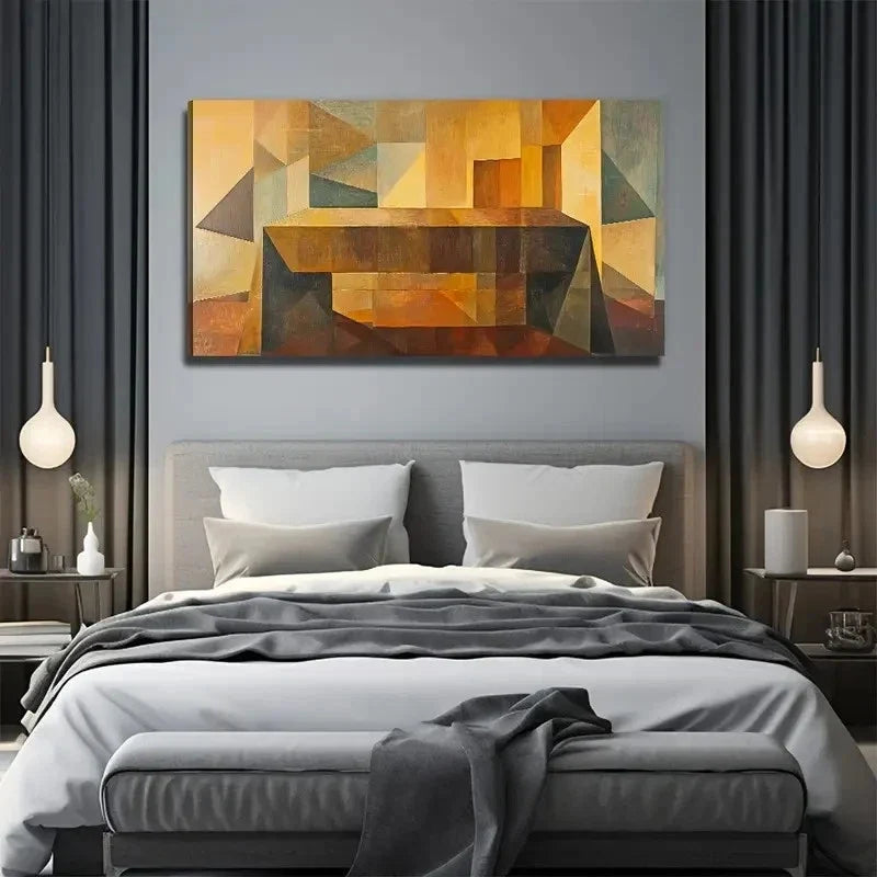 An Interesting Table Wall Art Canvas Office Home Room Framed 120x60cm