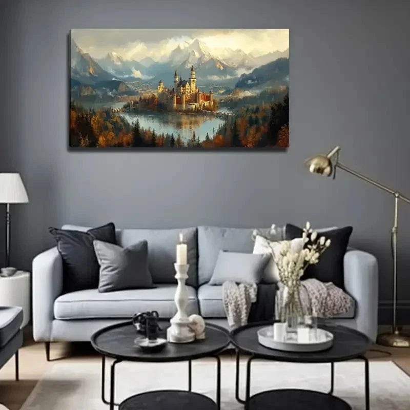 Abstract Athlete Suitable Wall Art Canvas Office Home Room Framed 80x45cm