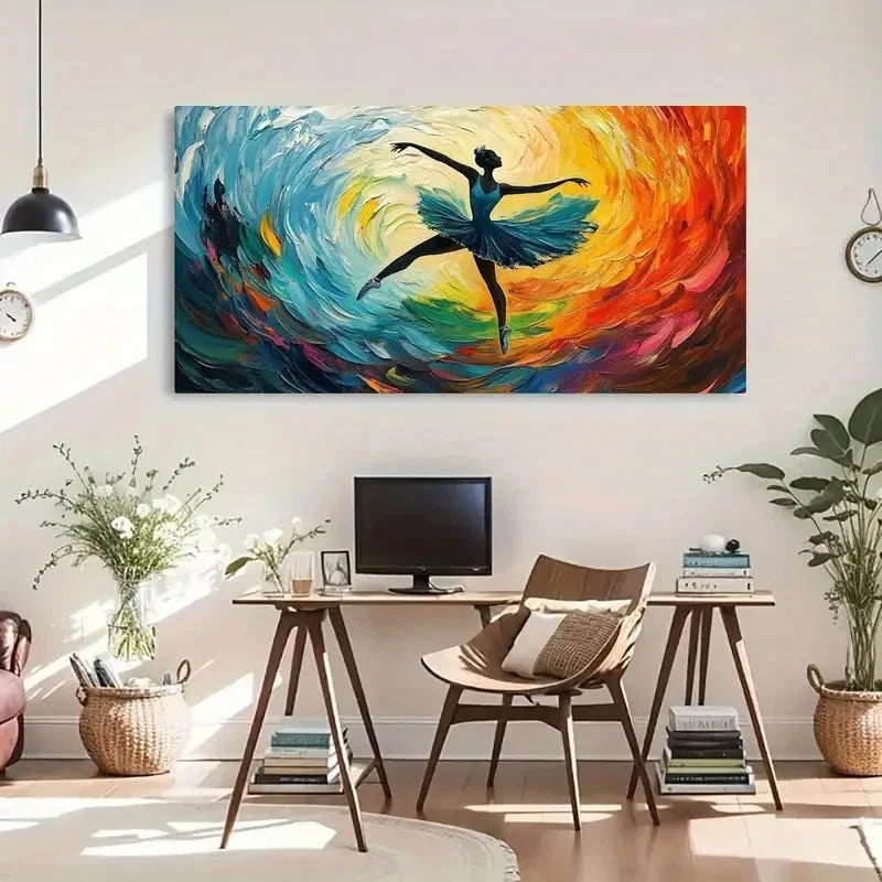 Modern Transverse Fashion Deco Wall Art Canvas Office Home Room Framed 120x60cm