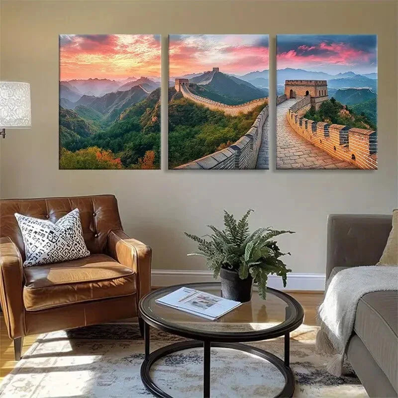 3pcs Breathtaking Views of the Iconic Perfect Wall Art Set Canvas Framed 40x60cm - High Quality Print 100% Australian Made Wall Canvas Ready to Hang