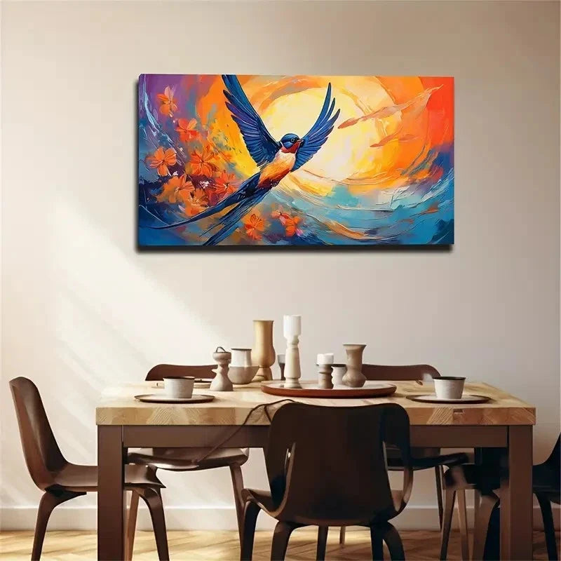 Reaching Artistic Conception Wall Art Canvas Office Home Room Framed 120x60cm