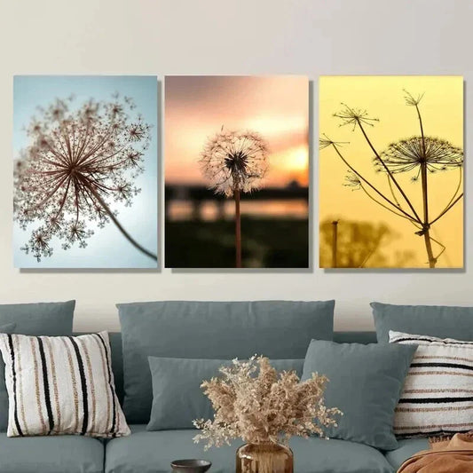 3pcs Vibrant Sunset & Golden Hour Scenes Wall Art Set Canvas Framed 40x60cm - High Quality Print 100% Australian Made Wall Canvas Ready to Hang
