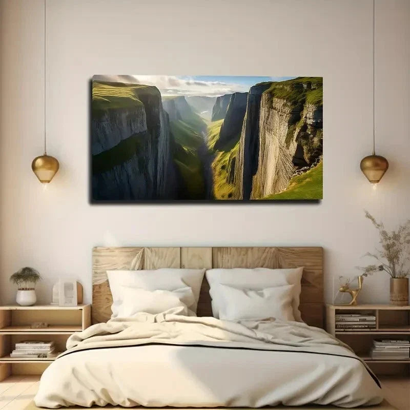 Magic Rift Valley Wall Art Canvas Office Home Room Framed 80x45cm