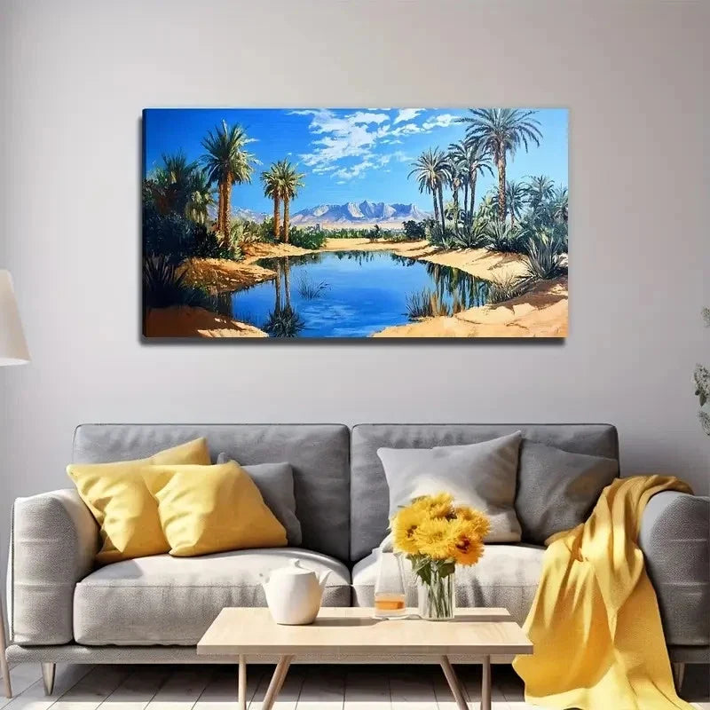 Modern Desert Perfect Wall Art Canvas Office Home Room Framed 80x45cm