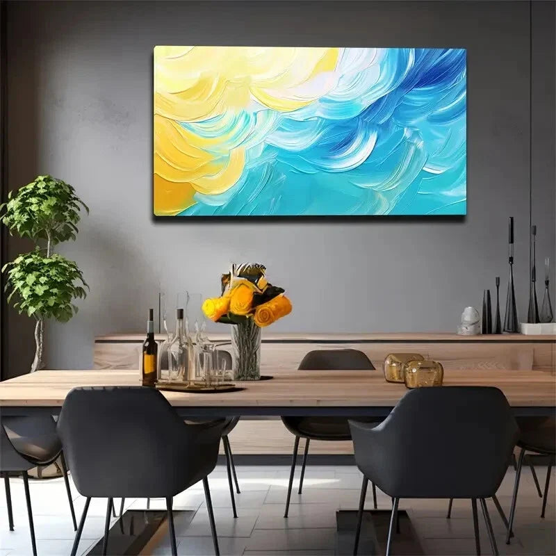 The Picture Is Mainly Composed Wall Art Canvas Office Home Room Framed 80x45cm