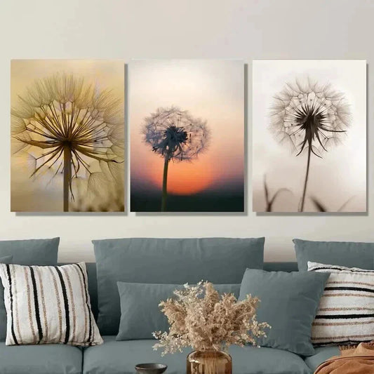 3pcs Vibrant Golden, Sunset, and Silhouette Wall Art Set Canvas Framed 40x60cm - High Quality Print 100% Australian Made Wall Canvas Ready to Hang