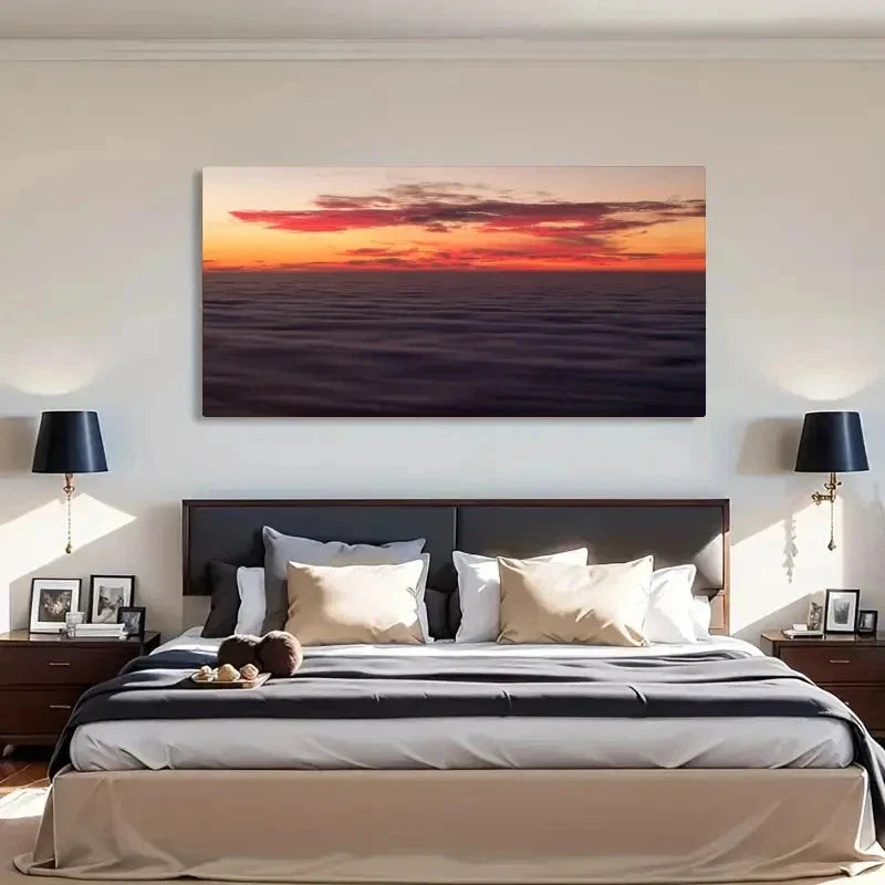 Transverse Orientation Spring Wall Art Canvas Office Home Room Framed 120x60cm