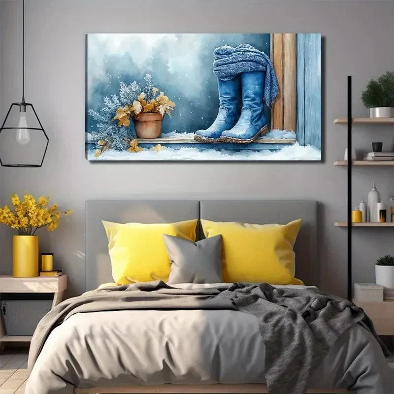 Modern Bohemian Style Wall Art Canvas Office Home Room Framed 120x60cm