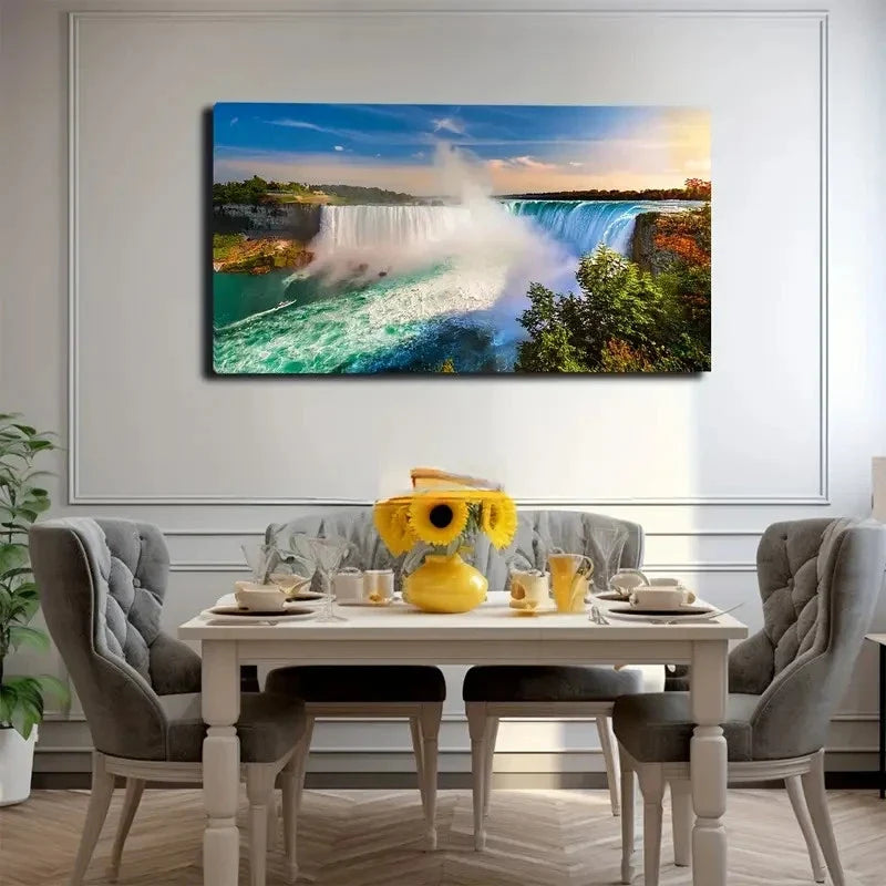 Impressive Nature Landscape Wall Art Canvas Office Home Room Framed 120x60cm