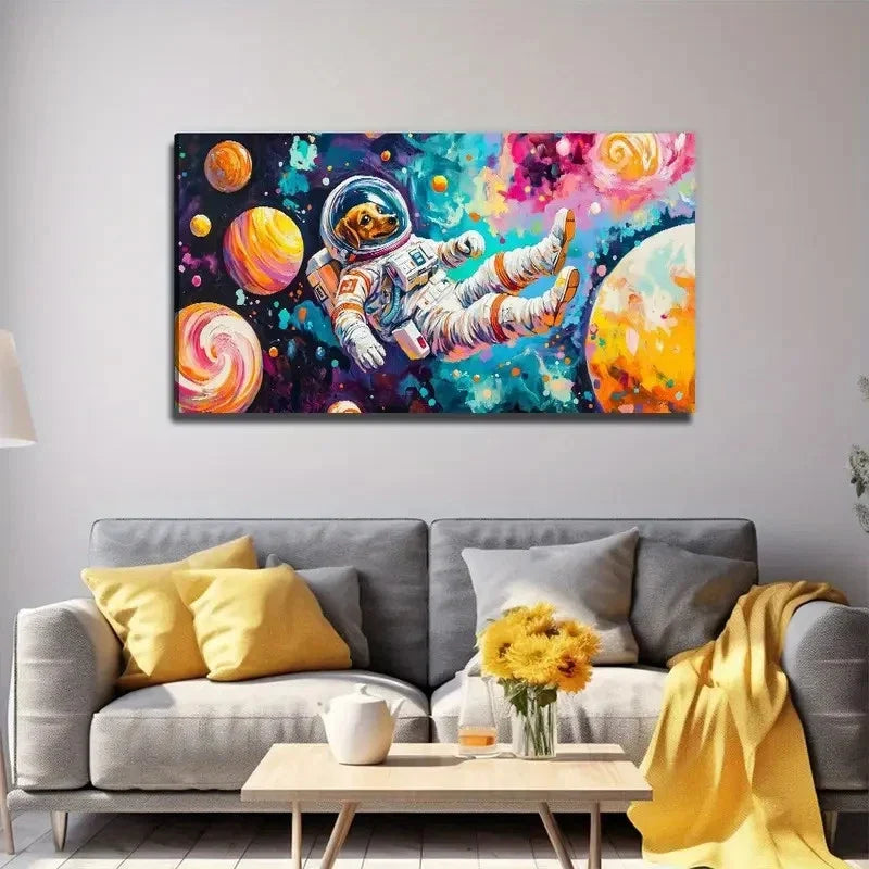 Space Fantasy Decoration Wall Art Canvas Office Home Room Framed 120x60cm