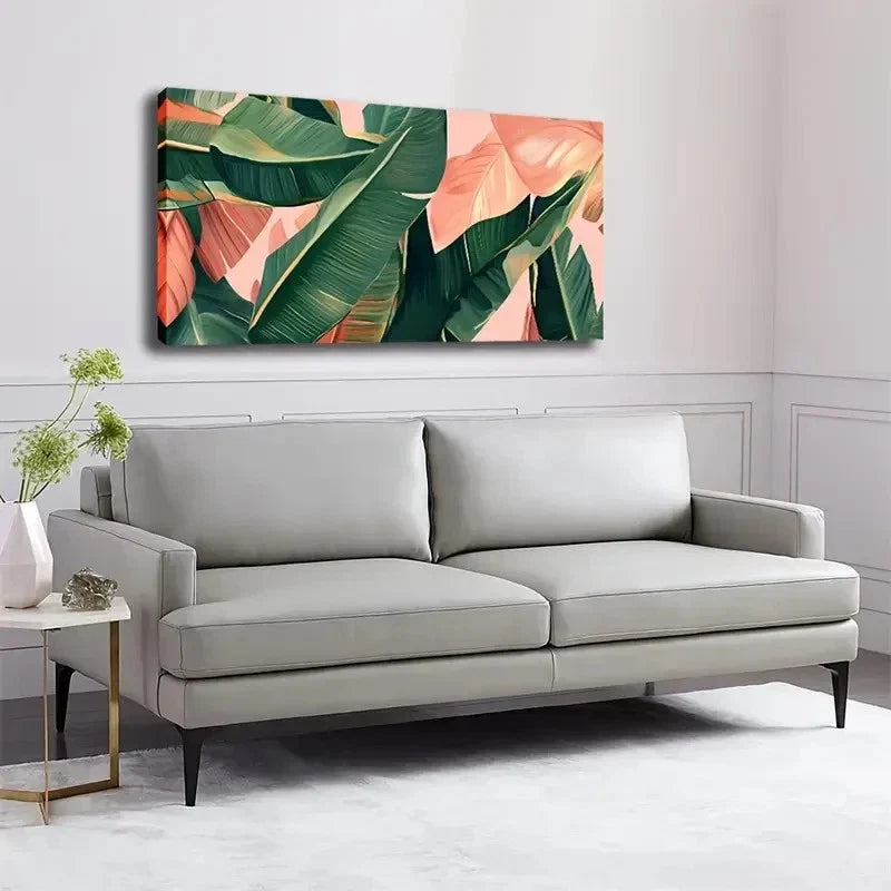 Deco Classic Minimalist Lands Wall Art Canvas Office Home Room Framed 120x60cm