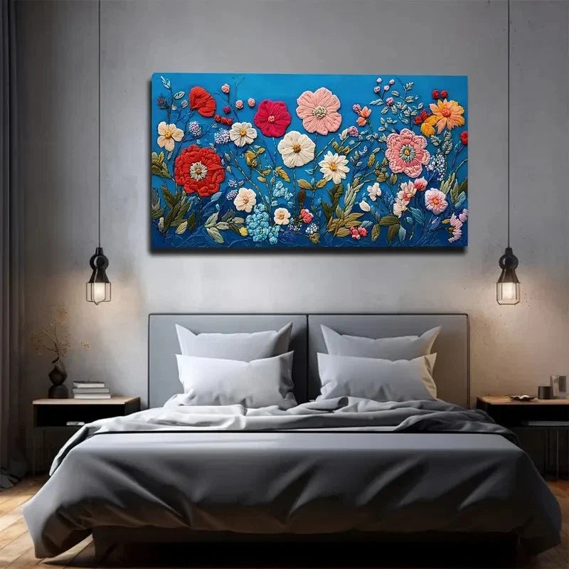 Multiple Colors To Shape Wall Art canvas office home room framed 80x45cm