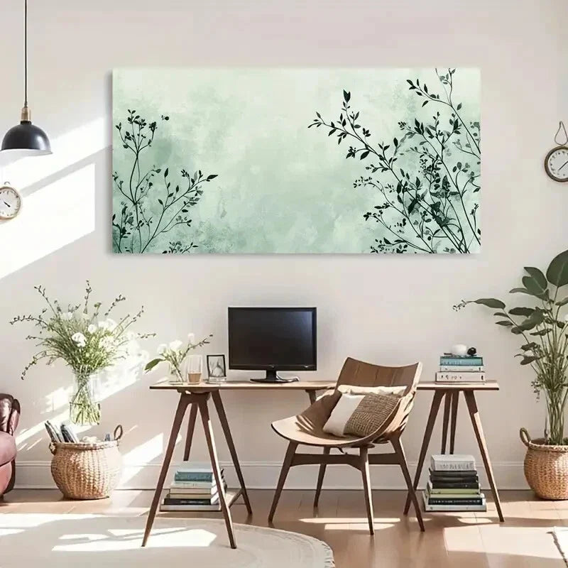 Simplicity Soft Colors Wall Art Canvas Office Home Room Framed 80x45cm