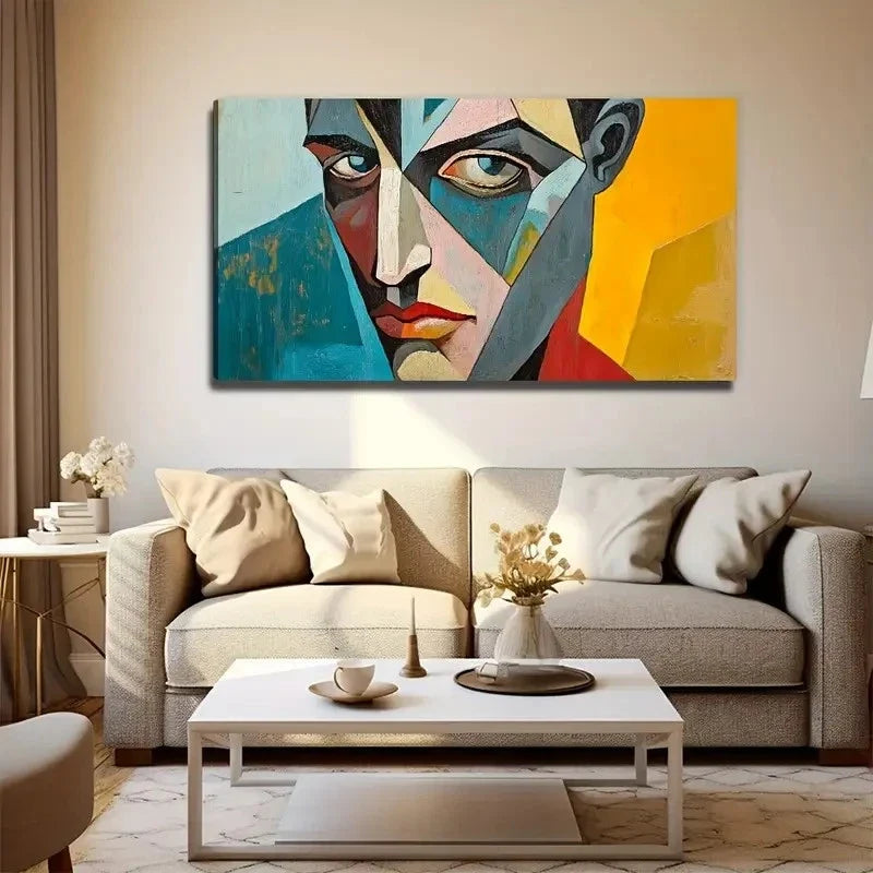 Modern Abstract Bohemian Wall Art Canvas Office Home Room Framed 120x60cm