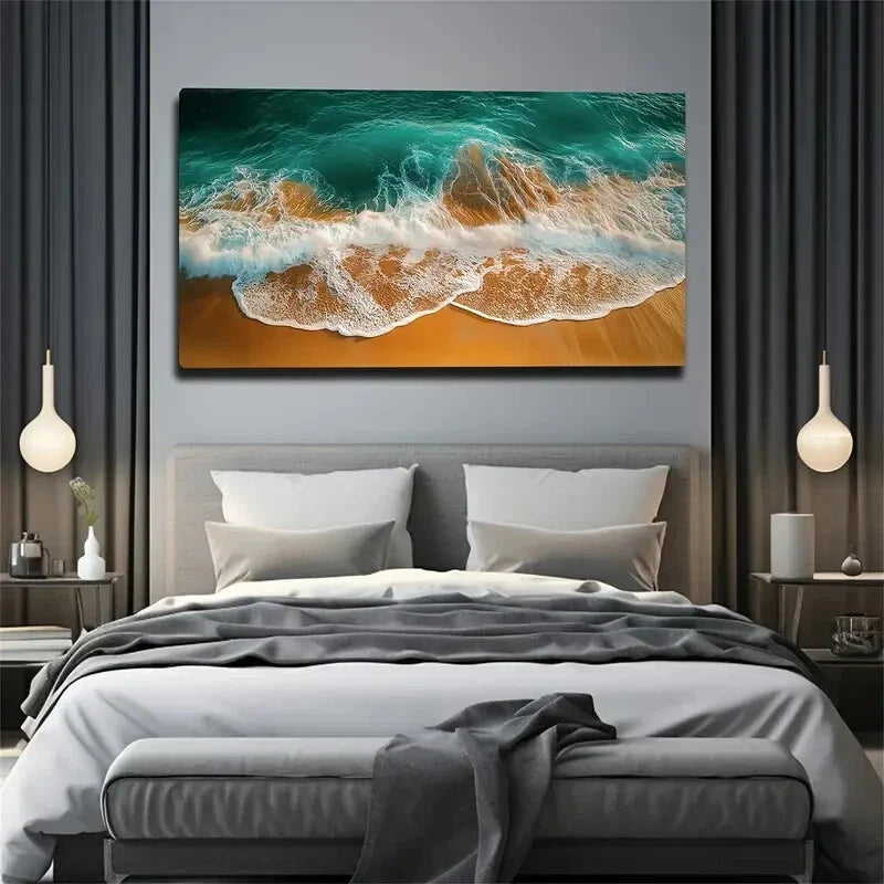 The Natural Landscape Wall Art canvas office home room framed 120x60cm
