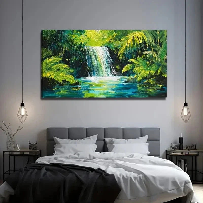 Simple Decorative Aesthetic Wall Art Canvas Office Home Room Framed 80x45cm