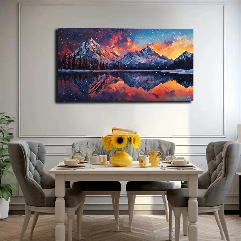 Winter Spring Landscape Décor Wall Art Canvas Office Home Room Framed 120x60cm