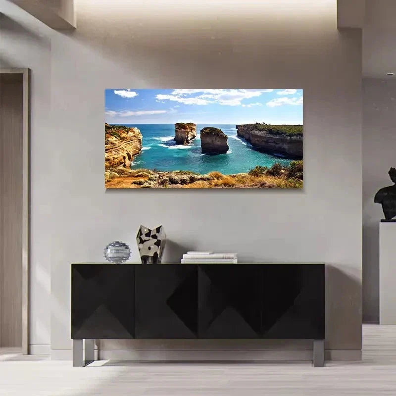 Great Ocean Road Wall Art Canvas Office Home Room Framed 120x60cm