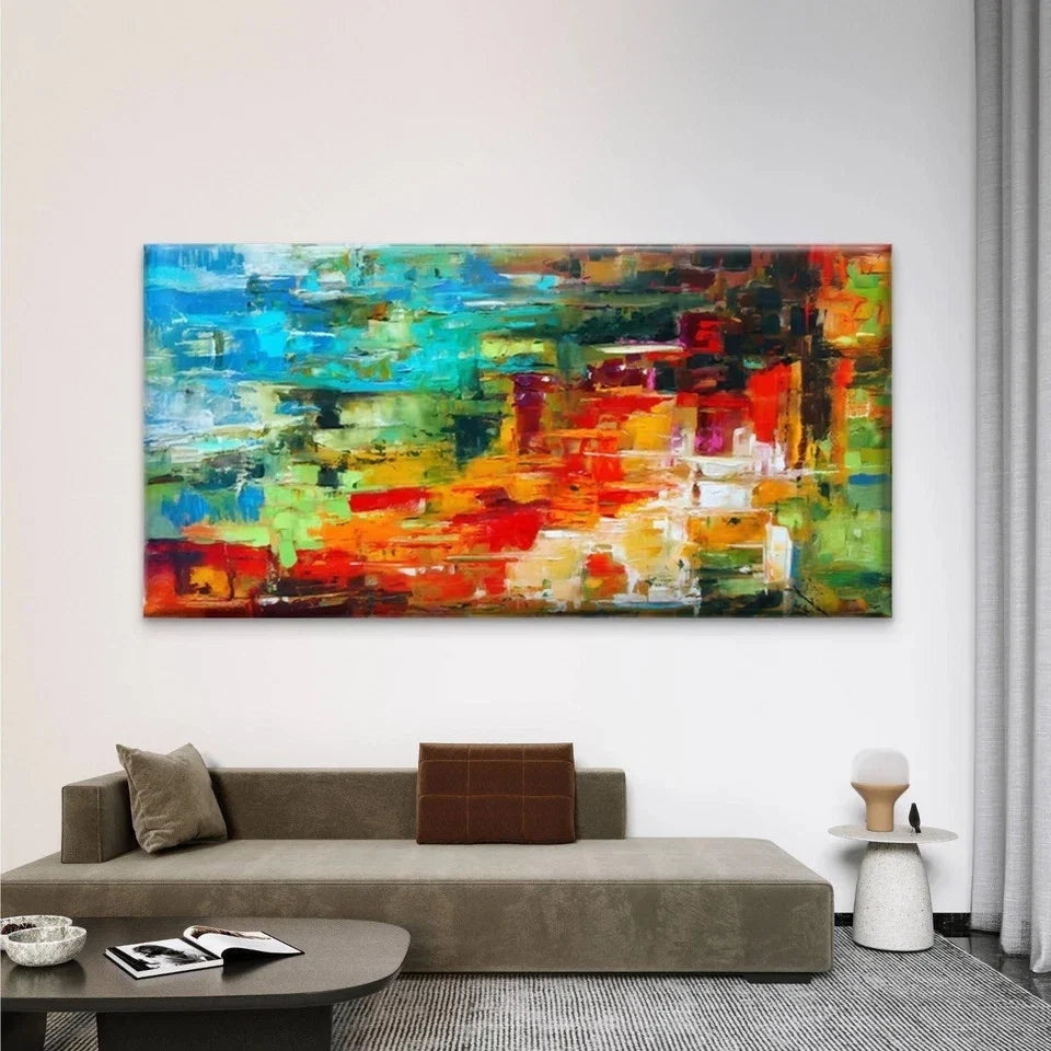 Eucalyptus Leaves Botanical Wall Art Canvas Office Home Room Framed 80x45cm