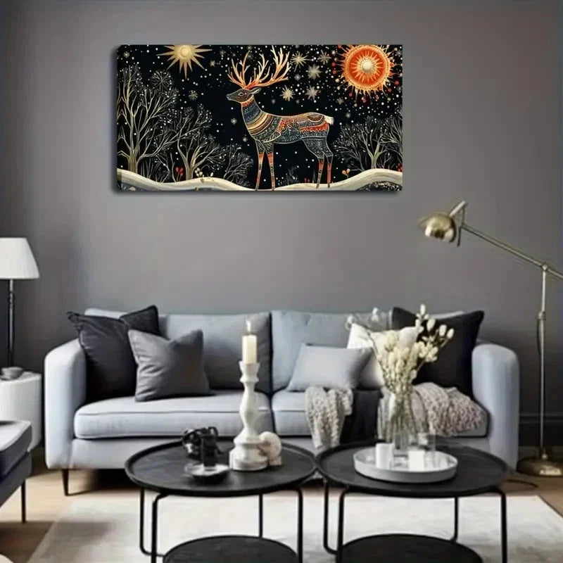 Intricate Geometric Patterns Wall Art Canvas Office Home Room Framed 120x60cm