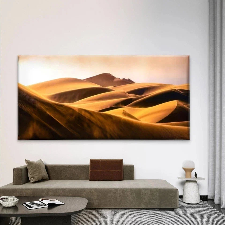 Namibia Sand Dunes Wall Art Canvas Office Home Room Framed 80x45cm