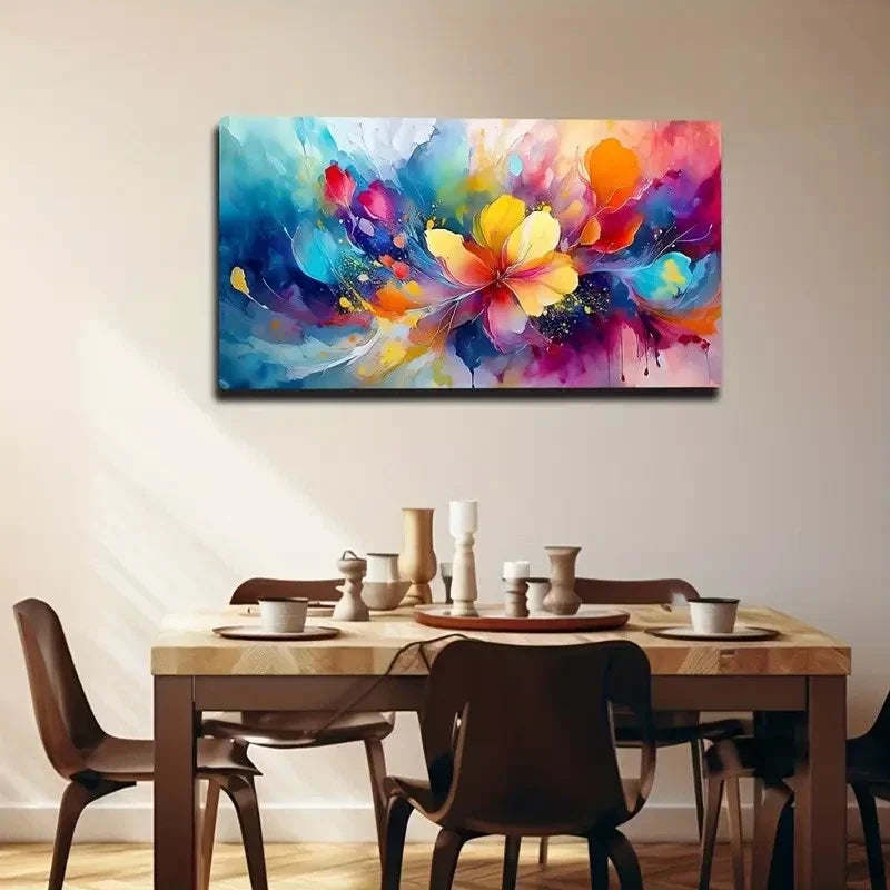 Bohemian Style Solid Pattern Wall Art canvas office home room framed 120x60cm