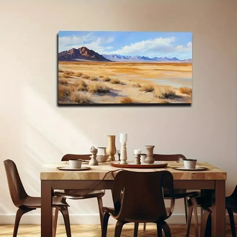 Large Desert Landscape Décor Wall Art Canvas Office Home Room Framed 120x60cm