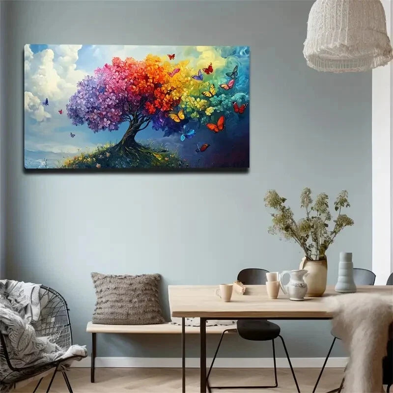 The Canopy of A Large Tree Wall Art Canvas Office Home Room Framed 120x60cm