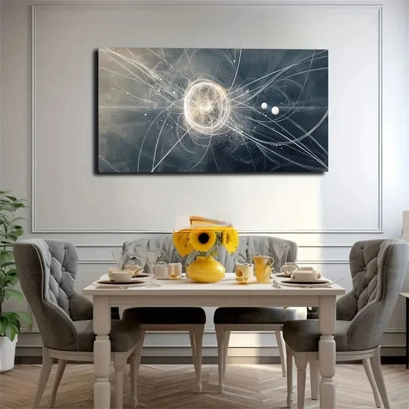 Full Of Futuristic Energy Ball Wall Art Canvas Office Home Room Framed 120x60cm