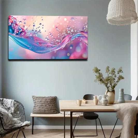 Dreamy Water Ripple Bubble Wall Art canvas office home room framed 120x60cm