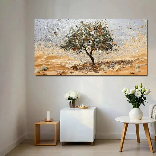 Vibrant Desert Landscape Wall Art Canvas Office Home Room Framed 120x60cm