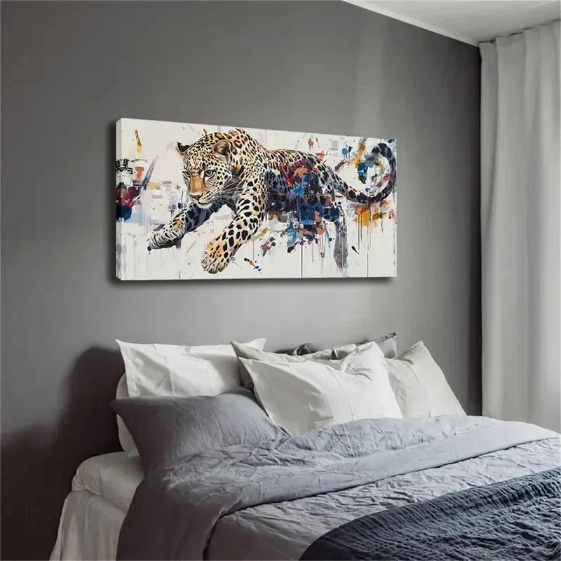 Showcasing The Wildness Cheetah Wall Art Canvas Office Home Room Framed 120x60cm