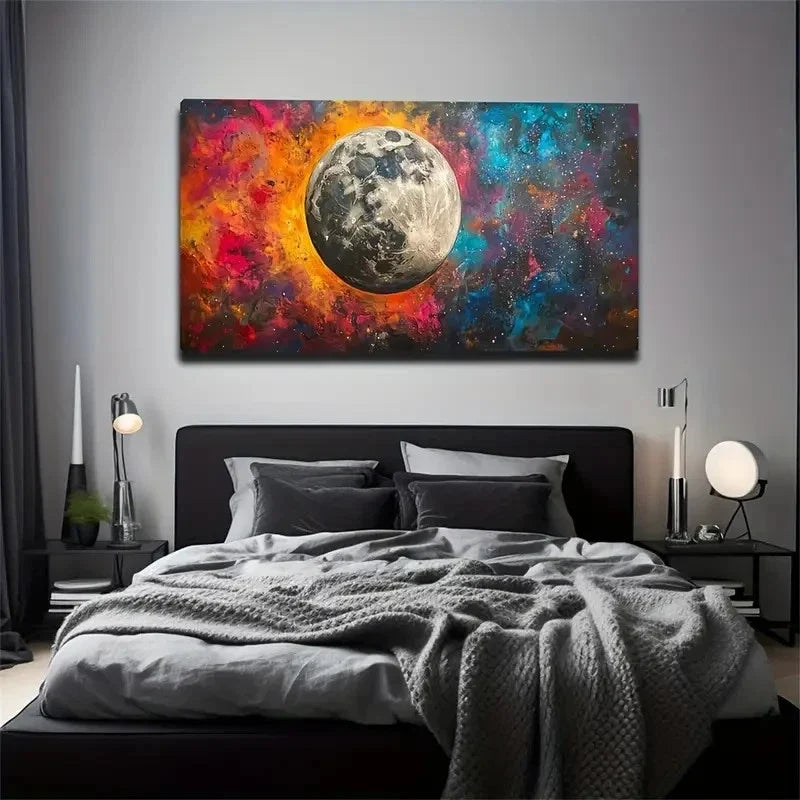 Eye-Catching Multicolor Back Wall Art Canvas Office Home Room Framed 120x60cm