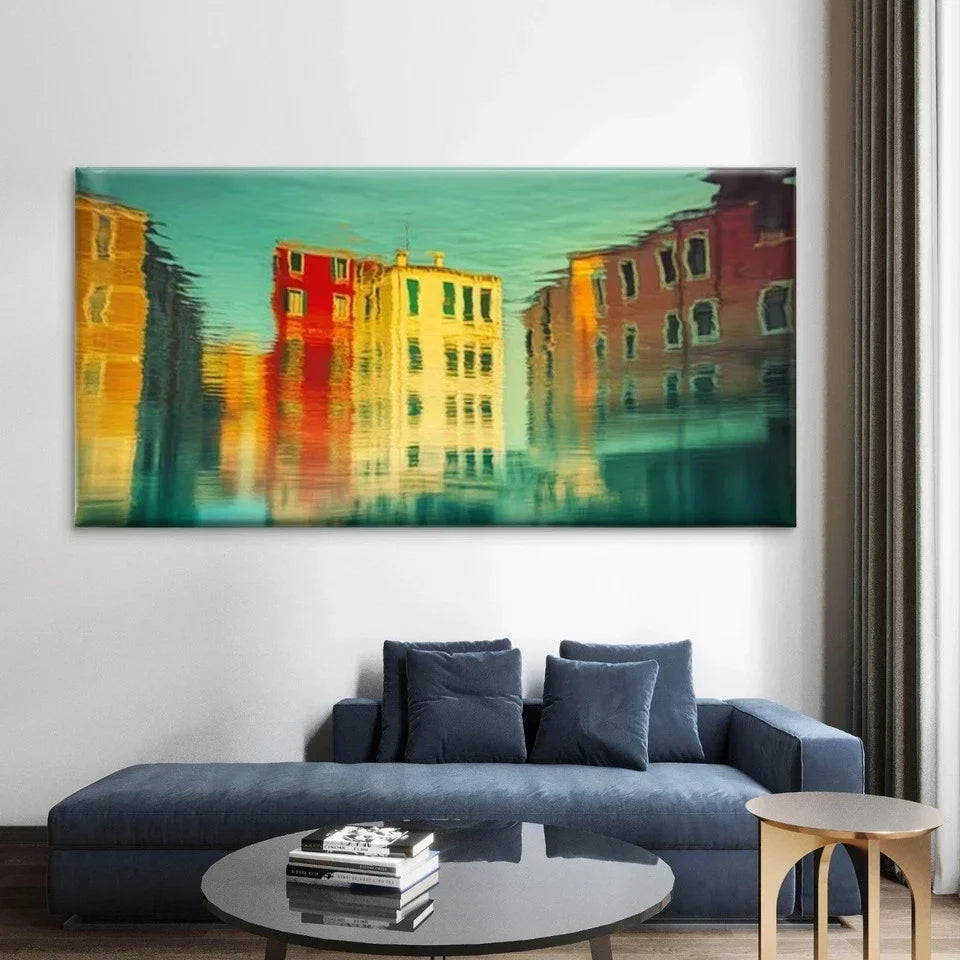 Venice Architecture Wall Art Canvas Office Home Room Framed 80x45cm