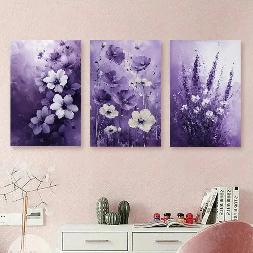 3pcs Modern Mysterious Ambience Metal Print Ready to Hang Art