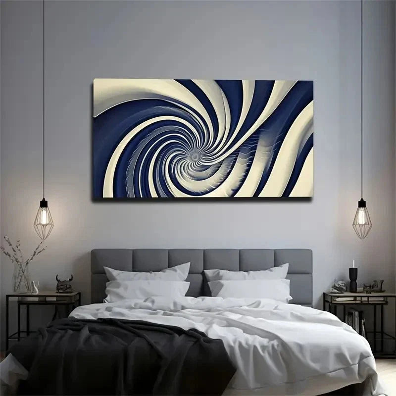 Abstract Painting Style Perfect Wall Art Canvas Office Home Room Framed 80x45cm