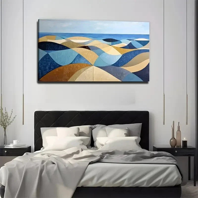 Abstract Desert Perfect Wall Art Canvas Office Home Room Framed 120x60cm