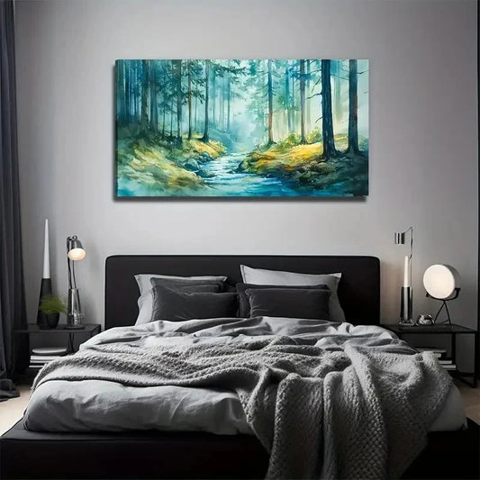 Modern Bohemian Style Solid Wall Art Canvas Office Home Room Framed 120x60cm
