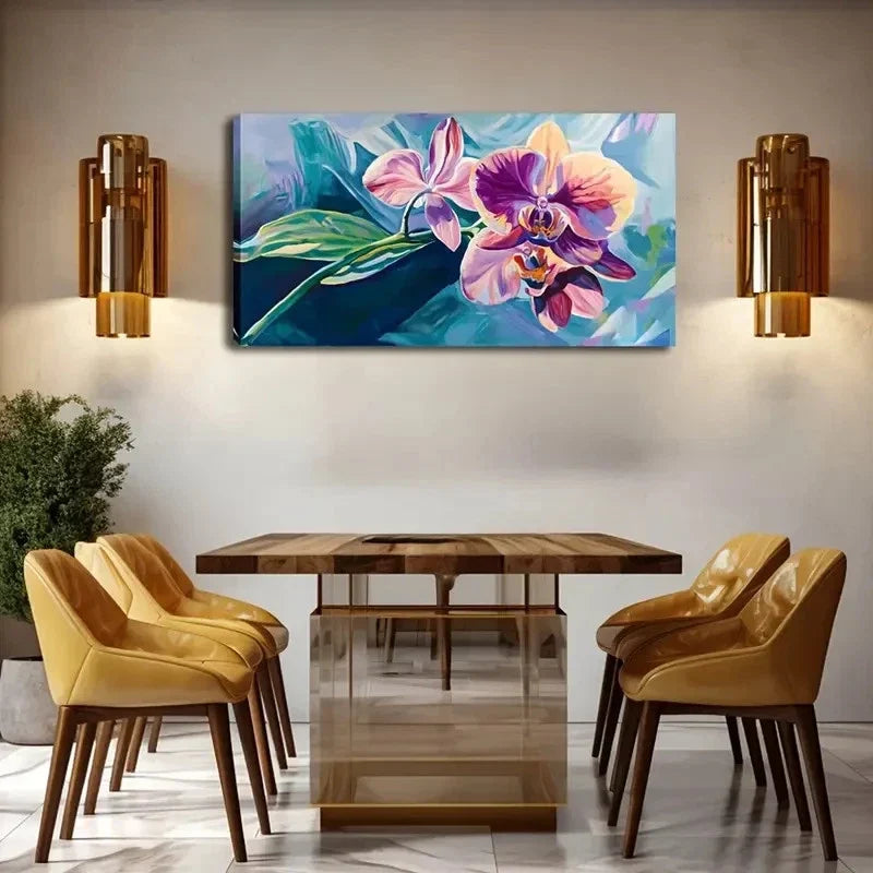 Vibrant Pink To Purple Gradient Wall Art Canvas Office Home Room Framed 80x45cm