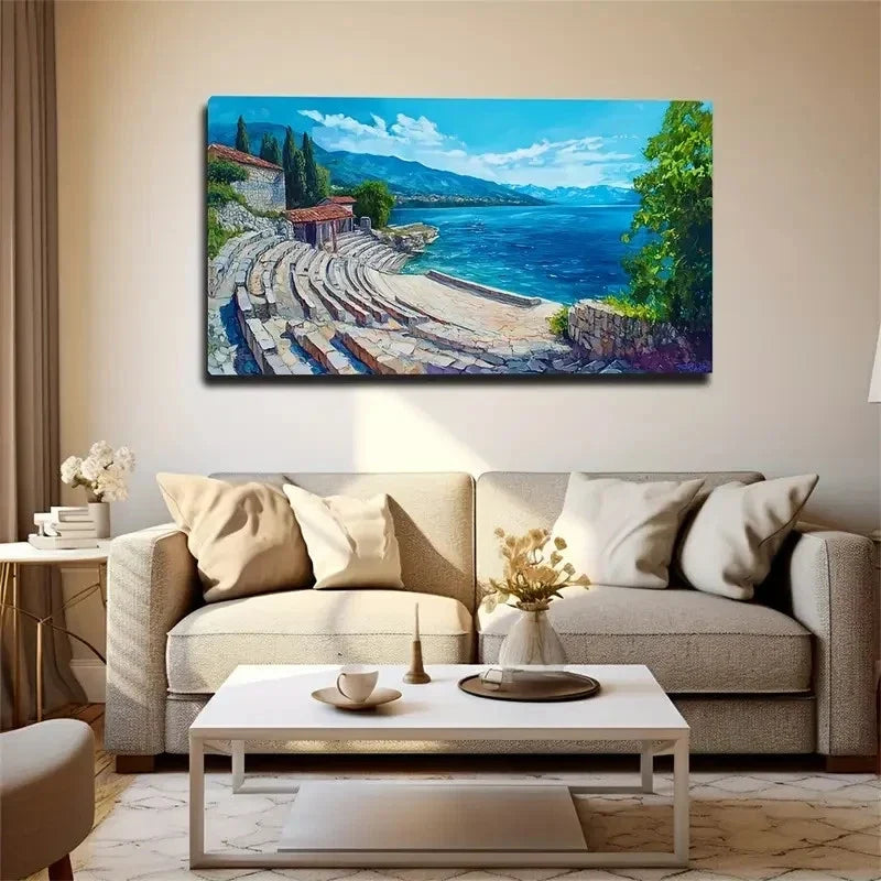 Walls Ecological Style Creative Wall Art Canvas Office Home Room Framed 120x60cm