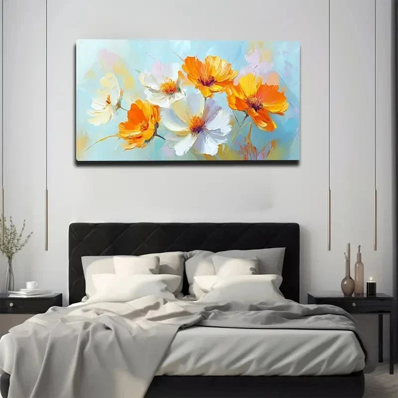 Modern Nordic-Inspired Wall Art Canvas Office Home Room Framed 120x60cm