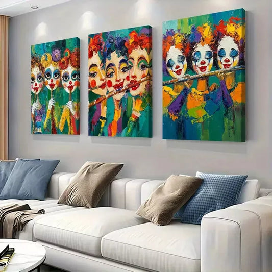 3pcs Modern Mystical Forest Wrapped Wall Art Set Canvas Framed 40x60cm - High Quality Print 100% Australian Made Wall Canvas Ready to Hang