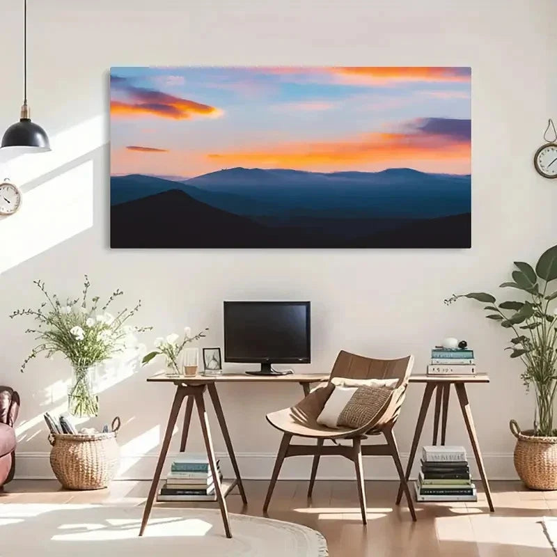 Modern Morning Scenery Decor Wall Art Canvas Office Home Room Framed 120x60cm