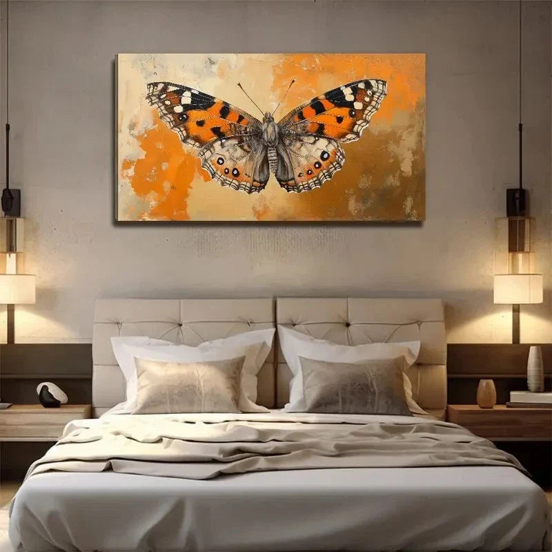 Butterfly Insect Perfect Wall Art Canvas Office Home Room Framed 80x45cm