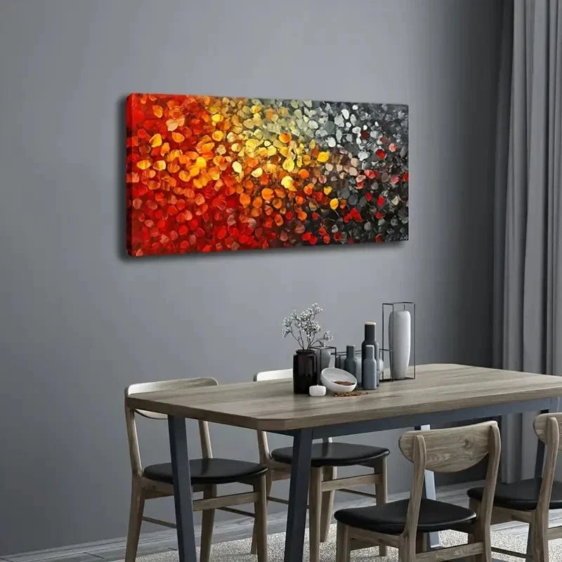 Abstract Leaf Gradient Wall Art Canvas Office Home Room Framed 120x60cm
