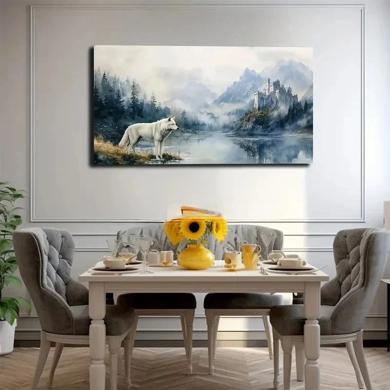 Modern Minimalist Serene Wall Art canvas office home room framed 120x60cm