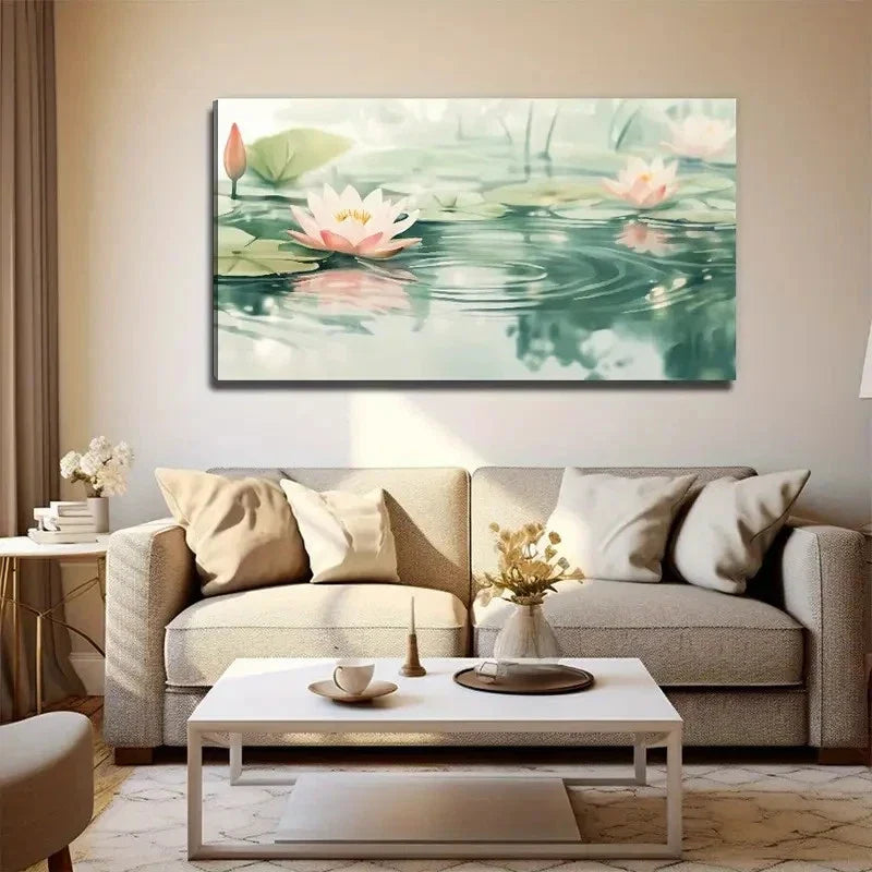 Modern Bohemian Art Deco Style Wall Art Canvas Office Home Room Framed 80x45cm