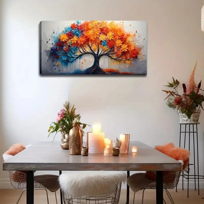 Magical And Dreamy Tree Of Life Wall Art Canvas Office Home Room Framed 120x60cm